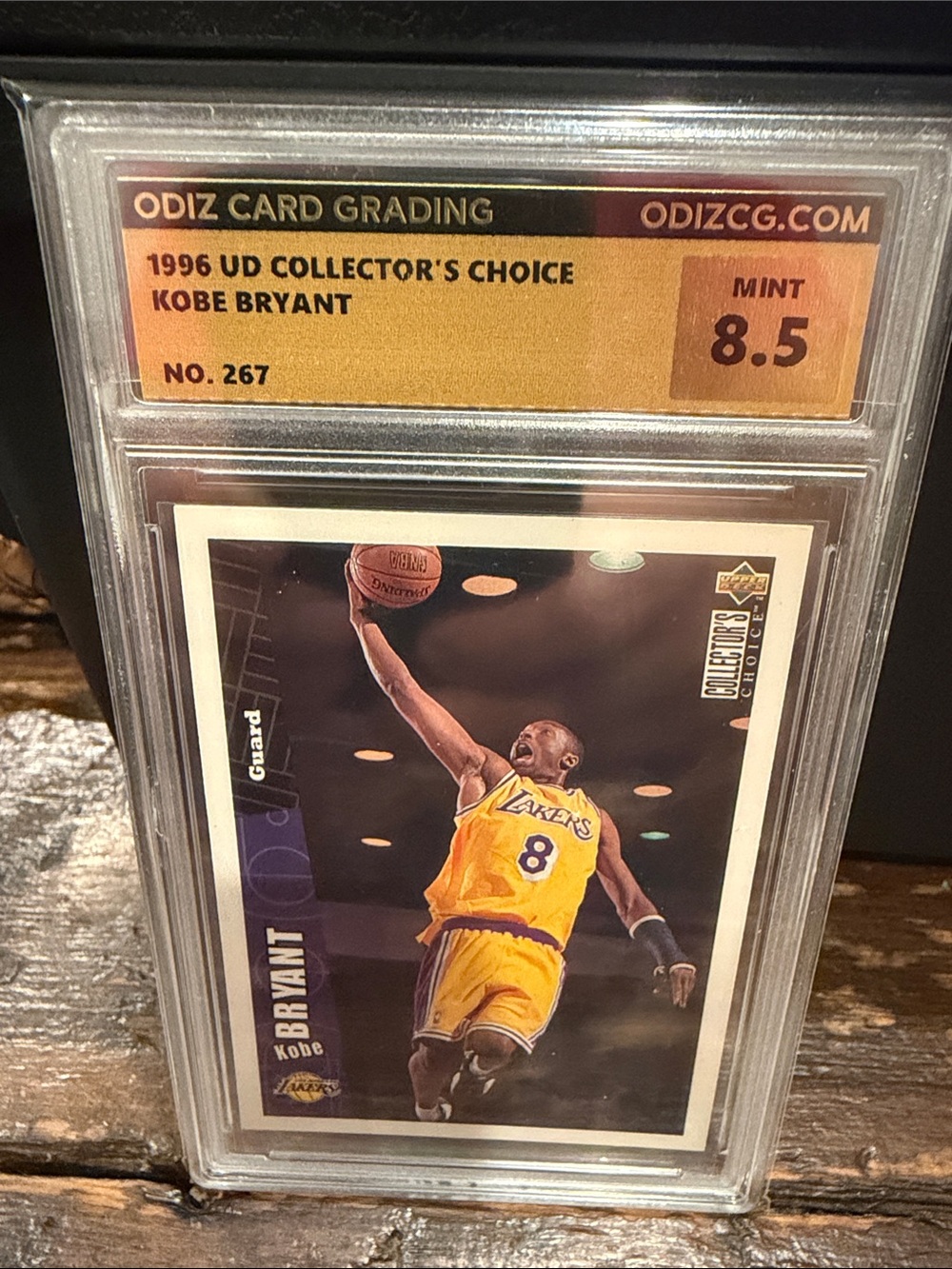 1996 UD Collector's Choice Kobe Bryant #267 - graded 8.5